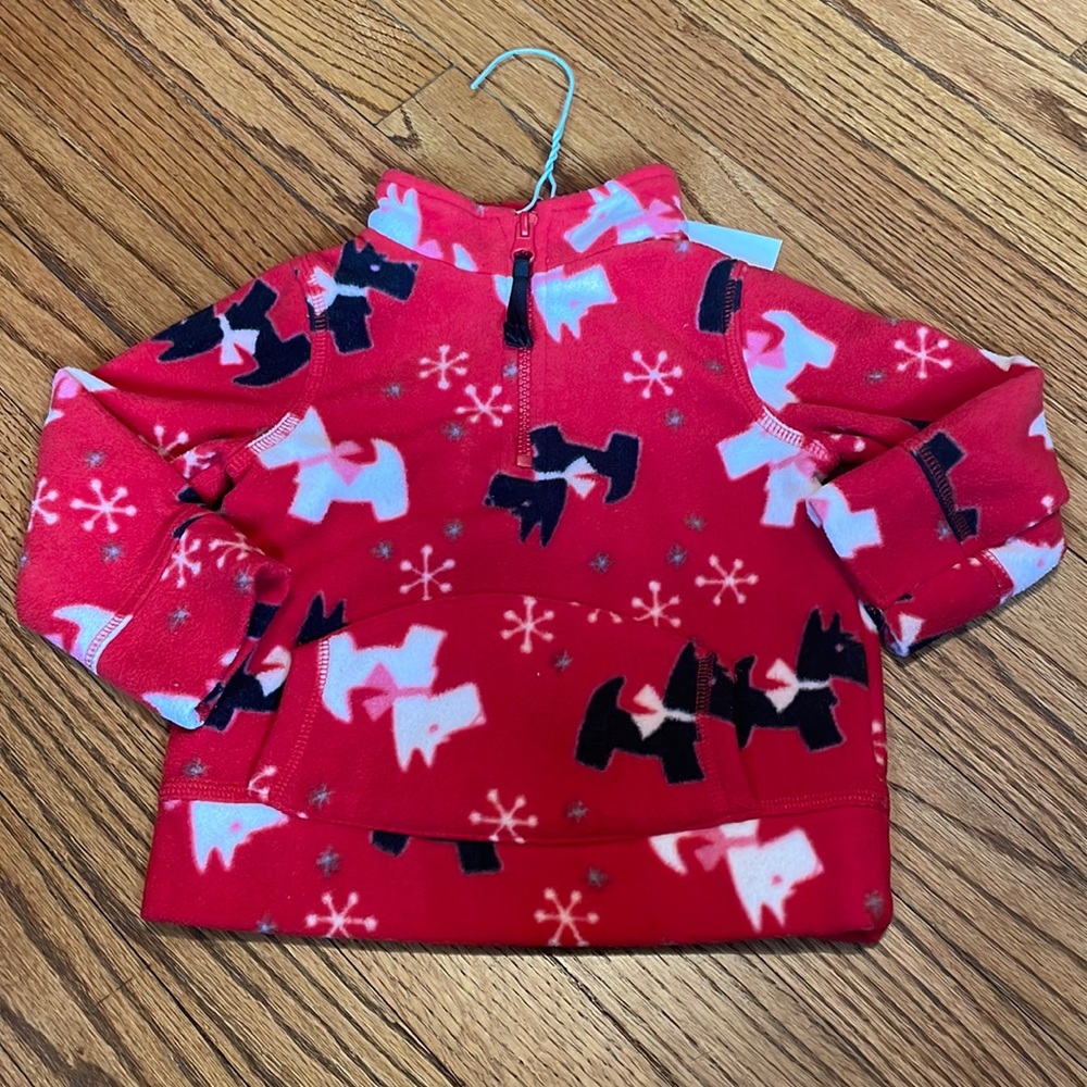 Sonoma fleece jacket with front pocket and half zip